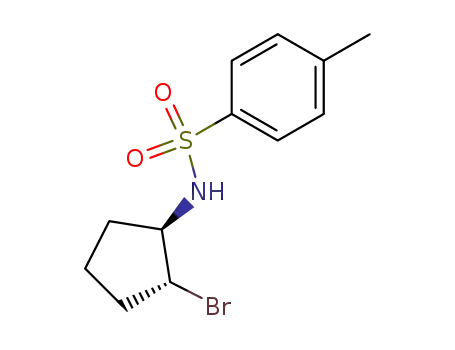 Benzenesulfonamide, N-[(1R,2R)-2-bromocyclopentyl]-4-methyl-, rel-