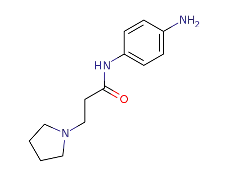 Molecular Structure of 393570-64-4 (N-(4-aminophenyl)-3-pyrrolidin-1-ylpropanamide)