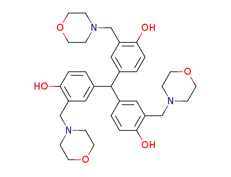 Molecular Structure of 946513-74-2 (tris(4-hydroxy-3-morpholinomethylphenyl)methane)