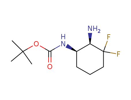 tert-butyl ((1R,2R)-2-amino-3,3-difluorocyclohexyl)carbamate