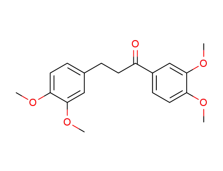 Molecular Structure of 4087-62-1 (1,3-bis(3,4-dimethoxyphenyl)propane-1-one)