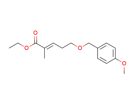 2-Pentenoic acid, 5-[(4-methoxyphenyl)methoxy]-2-methyl-, ethyl ester,
(2E)-