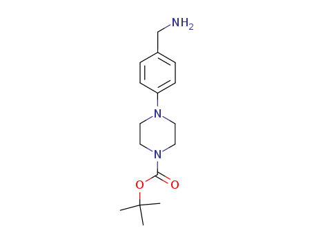 1-Piperazinecarboxylicacid, 4-[4-(aminomethyl)phenyl]-, 1,1-dimethylethyl ester                                                                                                                         