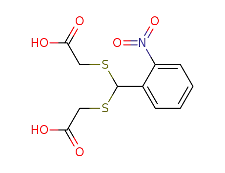 Molecular Structure of 34914-15-3 (2-nitrophenyl-bis(carboxymethylthio)methane)