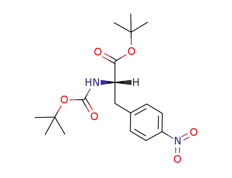 Molecular Structure of 116366-27-9 (N-BOC-4-NITRO-L-PHENYLALANINE-T-BUTYL ESTER)