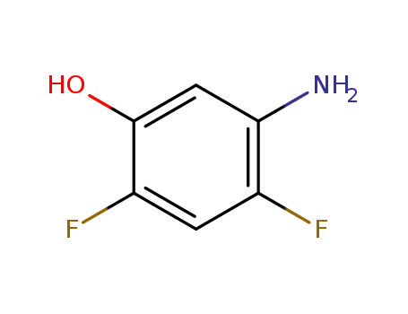 Molecular Structure of 113512-71-3 (5-AMINO-2,4-DIFLUOROPHENOL)