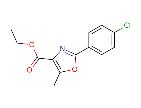 4-Oxazolecarboxylic acid, 2-(4-chlorophenyl)-5-methyl-, ethyl ester