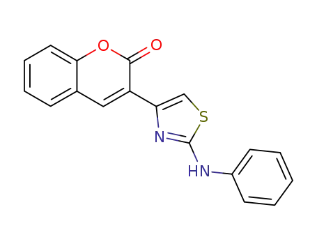 Molecular Structure of 33856-02-9 (3-(2-(phenylamino)thiazol-4-yl)-2H-chromen-2-one)
