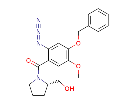 2-Pyrrolidinemethanol,
1-[2-azido-5-methoxy-4-(phenylmethoxy)benzoyl]-, (2S)-