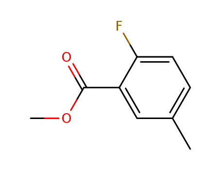 Molecular Structure of 2967-93-3 (Methyl 2-Fluoro-5-Methylbenzoate)
