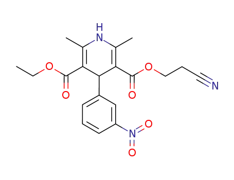 3-(2-cyanoethyl) 5-ethyl 2,6-dimethyl-4-(3-nitrophenyl)-1,4-dihydropyridine-3,5-dicarboxylate