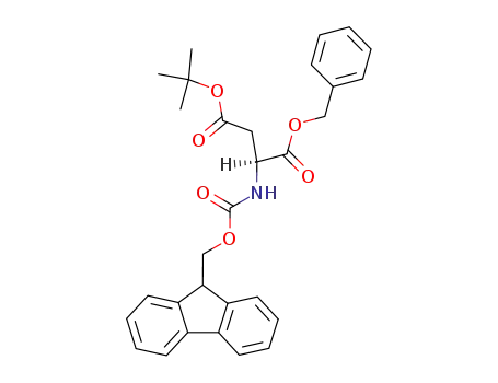 L-Aspartic acid, N-[(9H-fluoren-9-ylmethoxy)carbonyl]-,
4-(1,1-dimethylethyl) 1-(phenylmethyl) ester