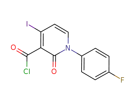 1-(4-fluoro-phenyl)-4-iodo-2-oxo-1,2-dihydro-pyridine-3-carbonyl chloride