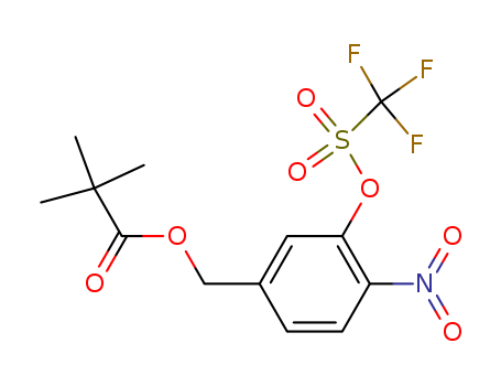 Propanoic acid, 2,2-dimethyl-,
[4-nitro-3-[[(trifluoromethyl)sulfonyl]oxy]phenyl]methyl ester