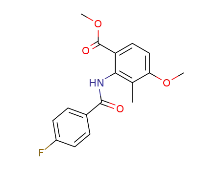 Benzoic acid, 2-[(4-fluorobenzoyl)amino]-4-methoxy-3-methyl-, methyl
ester