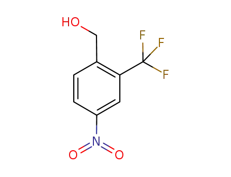 Molecular Structure of 859027-06-8 ([4-Nitro-2-(trifluoromethyl)phenyl]methanol, 2-(Hydroxymethyl)-5-nitrobenzotrifluoride)