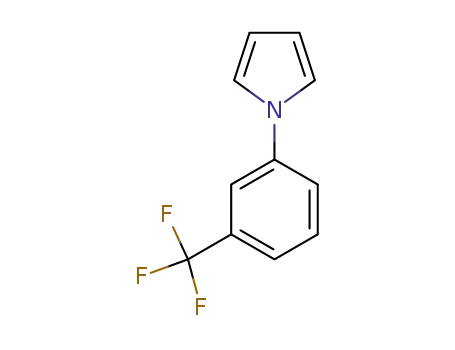 Molecular Structure of 53871-26-4 (1-[3-(TrifluoroMethyl)phenyl]pyrrole, 98%)