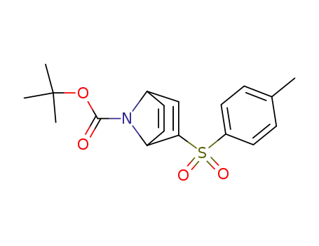 Molecular Structure of 160732-46-7 (2-[(4-Methylphenyl)sulfonyl]-7-azabicyclo[2.2.1]hepta-2,5-diene-7-carboxylic acid tert-butyl ester)