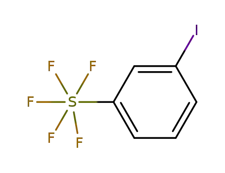 Molecular Structure of 286947-67-9 (1-IODO-3-(PENTAFLUOROSULFANYL)BENZENE)