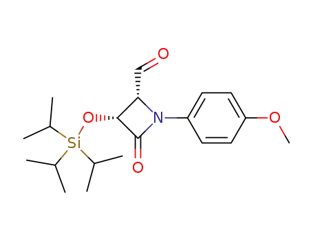 2-Azetidinecarboxaldehyde,
1-(4-methoxyphenyl)-4-oxo-3-[[tris(1-methylethyl)silyl]oxy]-, (2R,3R)-