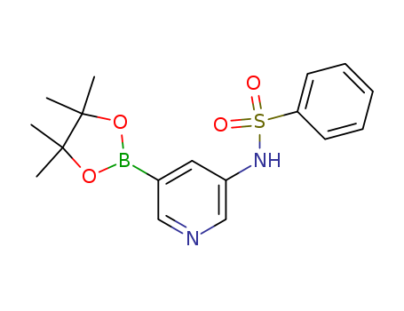 N-[5-(4,4,5,5-Tetramethyl-[1,3,2]dioxaborolan-2-yl)-pyridin-3-yl]-benzenesulfonamide