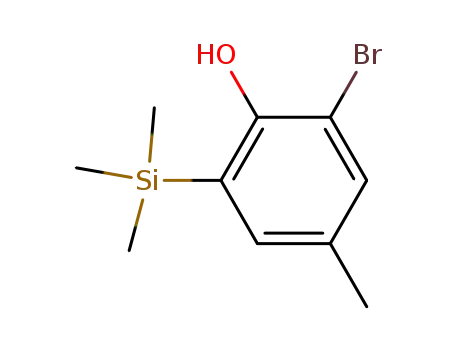 2-bromo-4-methyl-6-(trimethylsilyl)phenol