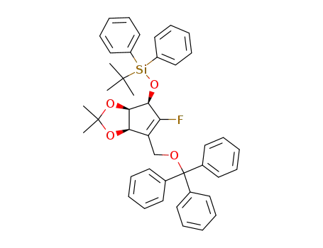 4H-Cyclopenta-1,3-dioxole, 4-[[(1,1-diMethylethyl)diphenylsilyl]oxy]-5-fluoro-3a,6a-dihydro-2,2-diMethyl-6-[(triphenylMethoxy)Methyl]-, (3aR,4R,6aR)-