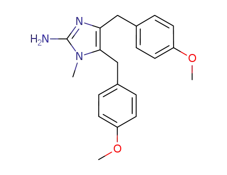 2-amino-4,5-bis(4-methoxybenzyl)-1-methyl-1H-imidazole