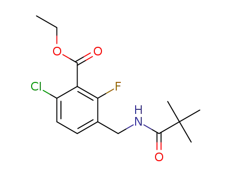 ethyl 6-chloro-2-fluoro-3-((pivalamido)methyl)benzoate