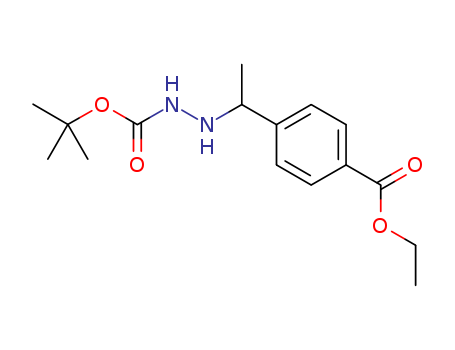 tert-butyl 2-(1-(4-(ethoxycarbonyl)phenyl)ethyl)hydrazinecarboxylate