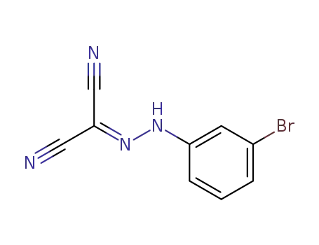 Molecular Structure of 191353-20-5 (2-[(3-bromophenyl)-hydrazono]malononitrile)