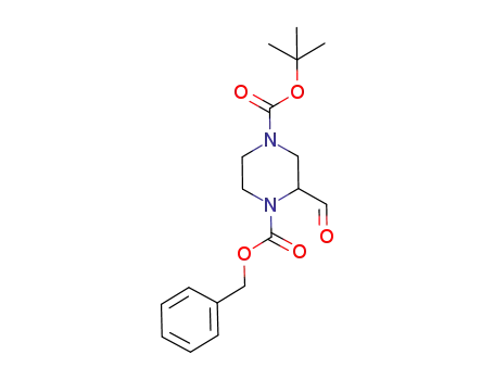 1-benzyloxycarbonyl-4-(tert-butyloxycarbonyl)piperazine-2-carboxaldehyde