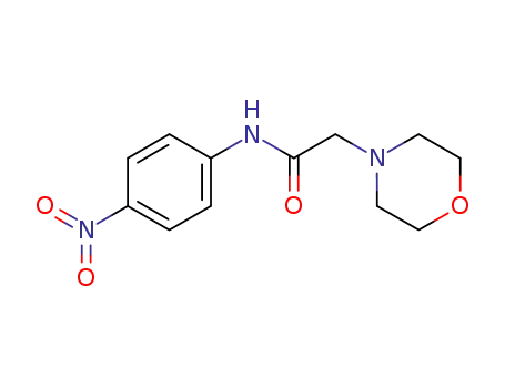 Molecular Structure of 262368-13-8 (4-Morpholineacetamide, N-(4-nitrophenyl)-)