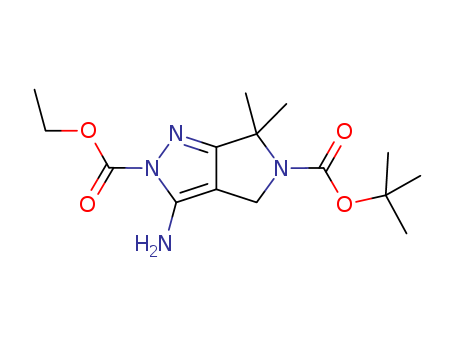 Pyrrolo[3,4-c]pyrazole-2,5(4H,6H)-dicarboxylic acid, 3-aMino-6,6-diMethyl-, 5-(1,1-diMethylethyl) 2-ethyl ester