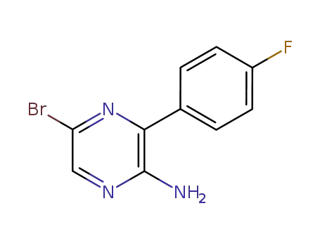 5-브로모-3-(4-플루오로-페닐)-피라진-2-일라민