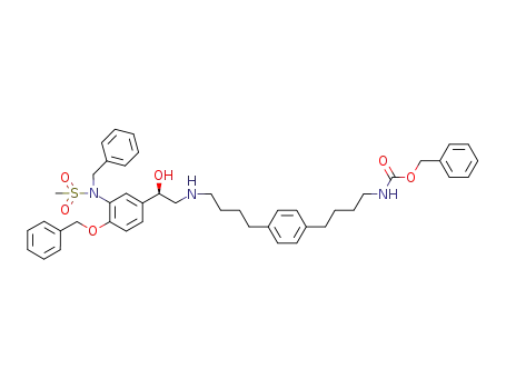 (4-(4-(4-(2-(3-(benzylmethanesulfonylamino)-4-benzyloxyphenyl)-2(R)-hydroxyethylamino)butyl)phenyl)butyl)carbamic acid benzyl ester
