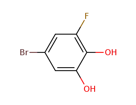 Molecular Structure of 876861-29-9 (5-broMo-3-fluorobenzene-1,2-diol)