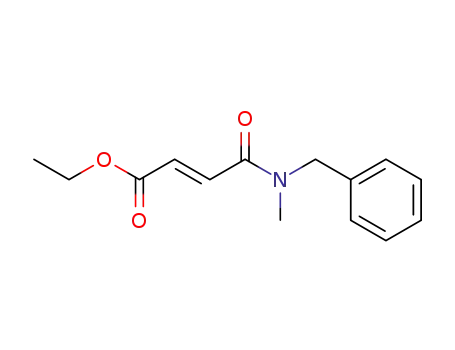 Molecular Structure of 945379-56-6 ((E)-4-[methyl(phenylmethyl)amino]-4-oxo-2-butenoic acid ethyl ester)