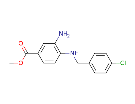 Benzoic acid, 3-amino-4-[[(4-chlorophenyl)methyl]amino]-, methyl ester