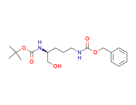 Molecular Structure of 105562-75-2 (Carbamic acid,
[(4S)-4-[[(1,1-dimethylethoxy)carbonyl]amino]-5-hydroxypentyl]-,
phenylmethyl ester)