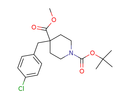 1-BOC-4-[(4-CHLOROPHENYL)METHYL]-4-PIPERIDINECARBOXYLIC ACID METHYL ESTER