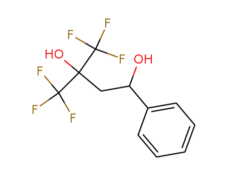 Molecular Structure of 34844-51-4 (4,4,4-trifluoro-1-phenyl-3-(trifluoromethyl)butane-1,3-diol)