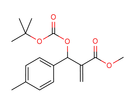 methyl 2-((tert-butoxycarbonyloxy)(4-methylphenyl)methyl)acrylate