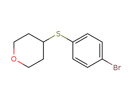 Molecular Structure of 165119-50-6 (4-[(4-bromophenyl)sulfanyl]tetrahydro-2H-pyran)