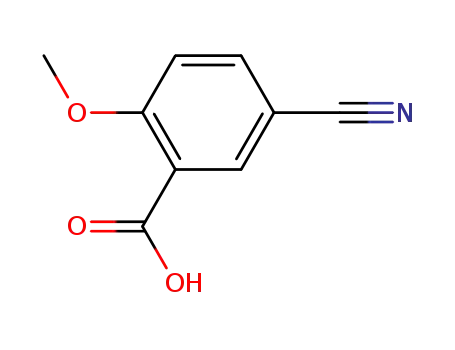Molecular Structure of 84923-71-7 (5-cyano-2-methoxybenzoic acid)