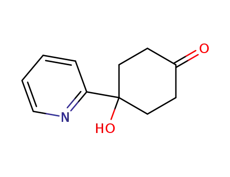 Molecular Structure of 10421-19-9 (Cyclohexanone, 4-hydroxy-4-(2-pyridinyl)-)