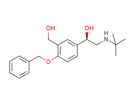 레 발부 테롤 관련 화합물 F (30 mg) (알파-[{(1,1- 디메틸 에틸) 아미노} 메틸} -4- (페닐 메 톡시) -1,3- 벤젠 디 메탄올)