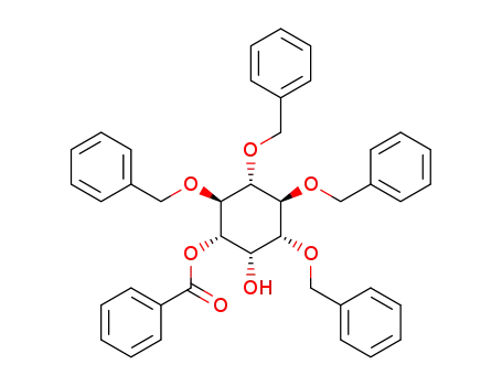 (+/-)-1-O-benzoyl-3,4,5,6-tetra-O-benzyl-myo-inositol