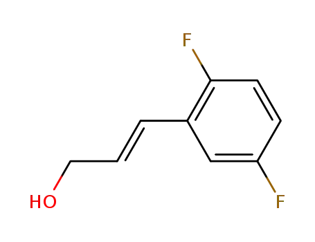 Molecular Structure of 767355-26-0 ((E)-3-(2,5-difluorophenyl)prop-2-en-1-ol)