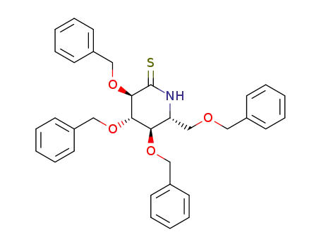 2-Piperidinethione,
3,4,5-tris(phenylmethoxy)-6-[(phenylmethoxy)methyl]-, (3R,4S,5R,6R)-